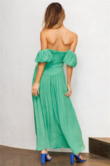 Nightly Dates Midi Dress Green