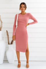 I Crave It Dress Midi Dress Pink