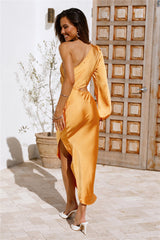 Secret Weapon Midi Dress Yellow