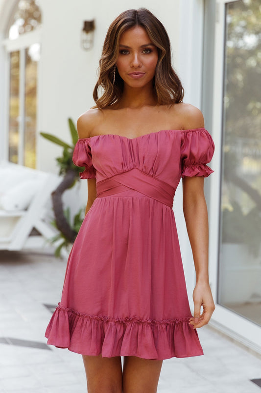 Camera Shy Dress Rose