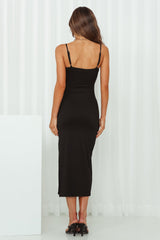 Midnight Rush Midi Dress Black