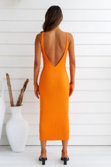 Tanked Beaches Maxi Dress Orange