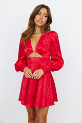 SEVEN WONDERS Rosalia Mini Dress Red