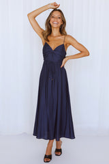 Our Next Brunch Midi Dress Navy