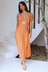 Azure Eyes Maxi Dress Orange