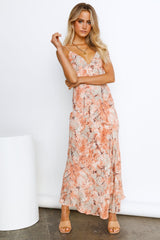 No Yesterday Maxi Dress Orange