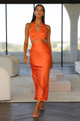 RUNAWAY Fate Maxi Dress Orange