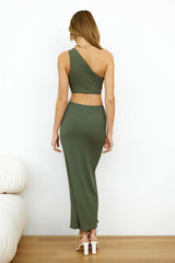 Karmic Power Crop Khaki