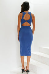 Daily Cuteness Midi Dress Blue