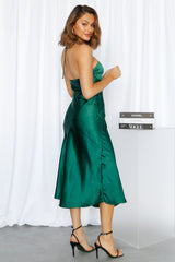 True Savage Midi Dress Forest Green