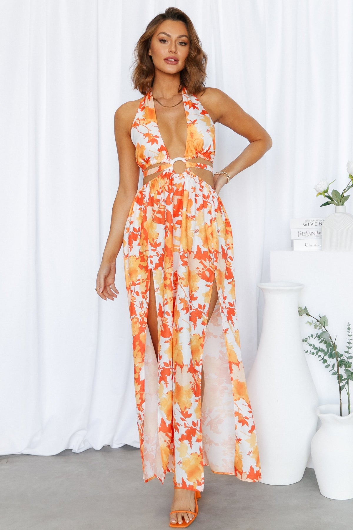 Rising Love Maxi Dress Orange