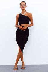 Completely Lovesick Midi Dress Black