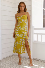 Sunny Walking Midi Dress Yellow