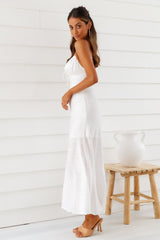 Summertime Hearts Maxi Dress White