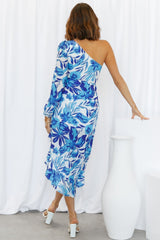 Tropic Air Midi Dress Blue