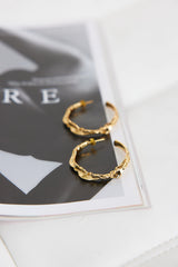 24K Gold Plated Intertwined Beginnings Earrings