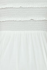 Let Me Fall In Love Midi Dress White