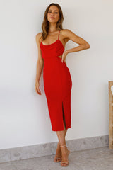 Love Dust Midi Dress Red