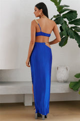 Make Me Feel Maxi Skirt Blue