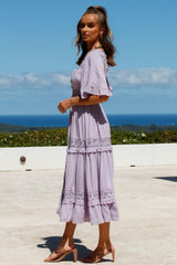 Talking About Us Midi Dress Lilac