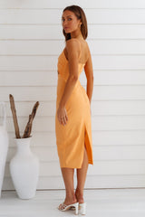 RUNAWAY Sendai Midi Dress Orange