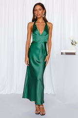 Loud Nights Maxi Dress Green