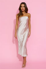 Envious Lies Midi Dress Champagne