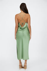 Streets of Paris Maxi Dress Green