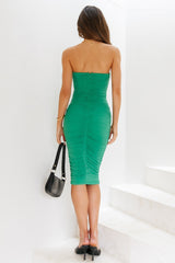 Midnight Waltz Midi Dress Green