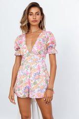 Flower Days Romper Pink