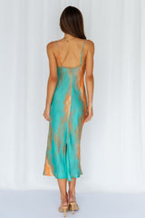 Mirror Mirror On The Wall Midi Dress Aqua