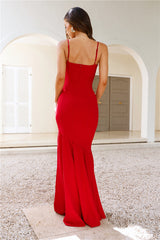 DEAR EMILIA Sparks Of Attraction Maxi Dress Red