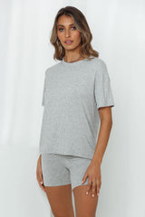 HELLO MOLLY Rest Your Eyes Tee Grey