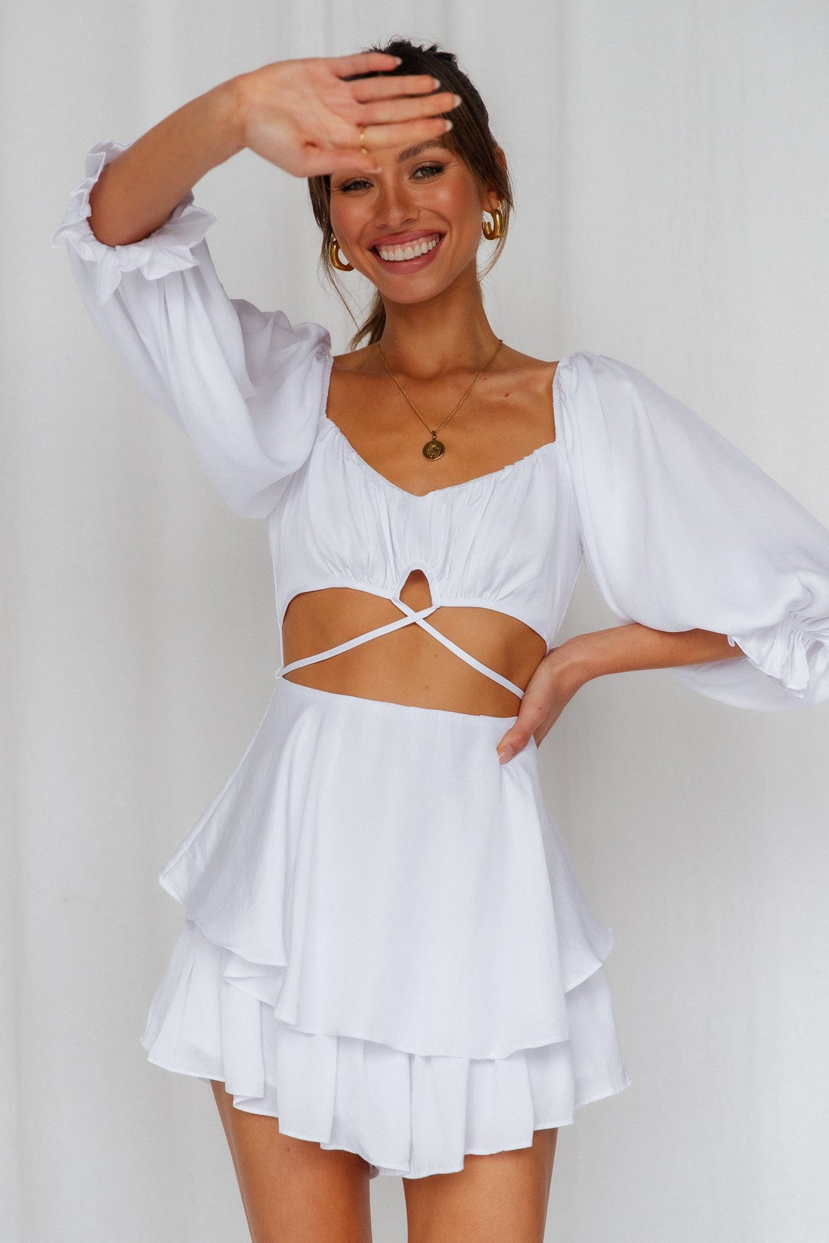 Summer Queen Romper White