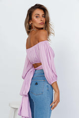 Living Doll Crop Top Lilac