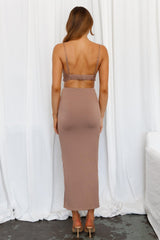 Teenage Fever Maxi Skirt Brown