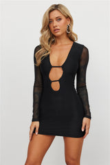 RUNAWAY Kapri Mini Dress Black