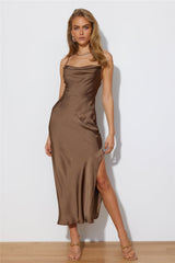 Lost And Found Midi Dress Brown