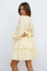 Waffle Cone Dress Yellow