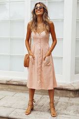 Used To Know You Midi Dress Pink