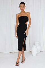 Only Strut Midi Dress Black