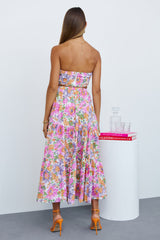 So Particular Maxi Skirt Fuchsia