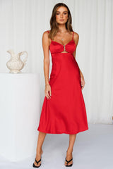 So Inlove Midi Dress Red