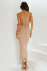 Run Of Love Midi Dress Beige