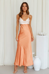 Angelic Lights Maxi Dress Orange