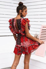 Biscayne Boulevard Dress Red