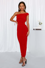 Turn The Lights Off Maxi Dress Red