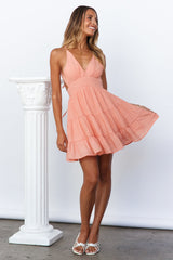 Love Never Stops Dress Peach