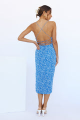 Summer Sweetness Midi Dress Blue