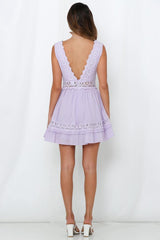 Why Sit And Wait Dress Lavender